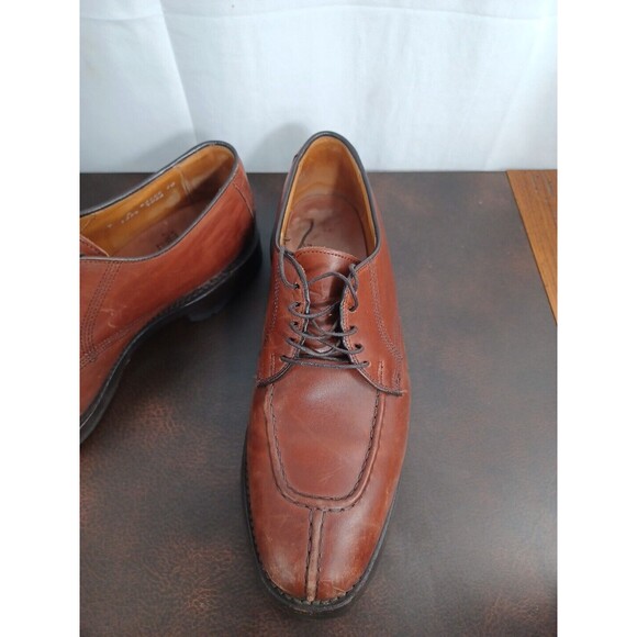 Allen Edmonds Dellwood Brown Split Moc Toe Lace Up Blucher Size: 9D - Picture 2 of 13